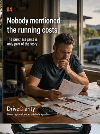 Australian petrol vehicle buyer reviewing fuel and ownership costs before purchase.